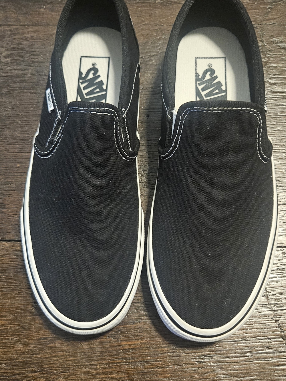 Vans Women's Classic Slip-On Sneakers in Black